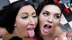 Mylfselects Richelle Ryan , Cherie Deville , Ivy Lebelle and London Rose - Rewarding Their Mouths